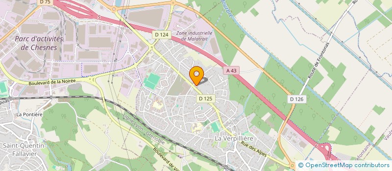 localisation de l'entreprise L'ATELIER ETOILE  LA VERPILLIERE