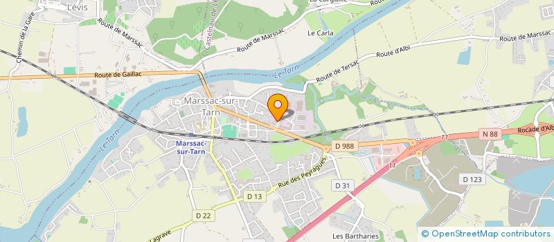 localisation de l'entreprise L'ATELIER FER ET BOIS à MARSSAC-SUR-TARN