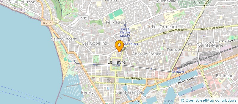 localisation de l'entreprise L'ATELIER FITNESS DE FANNY à LE HAVRE