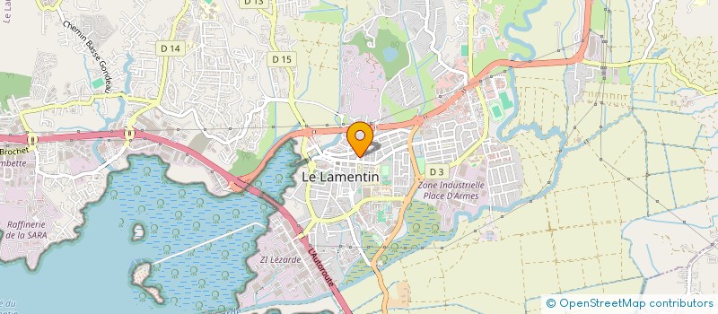 localisation de l'entreprise L'ATELIER FLEURI  LE LAMENTIN