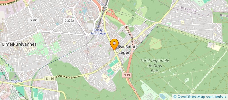 localisation de l'entreprise L'ATELIER FLEURI à BOISSY-SAINT-LEGER