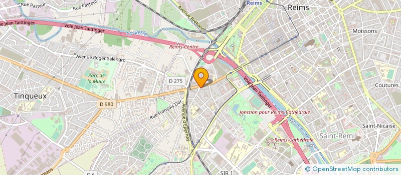 localisation de l'entreprise L'ATELIER FLORAL  REIMS