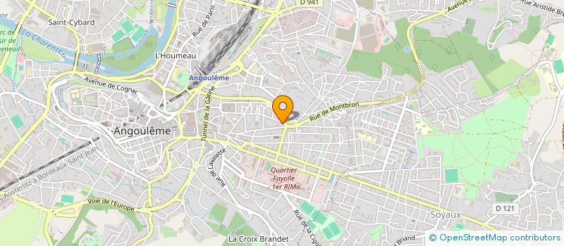 localisation de l'entreprise L'ATELIER FLORAL à ANGOULEME