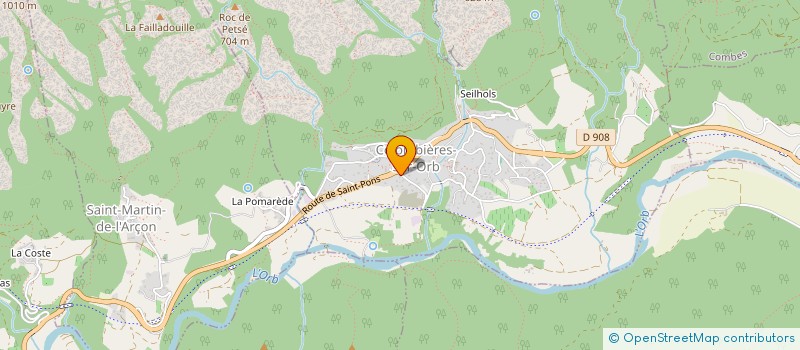 localisation de l'entreprise L'ATELIER FLORENCE CAUSSE  BEDARIEUX