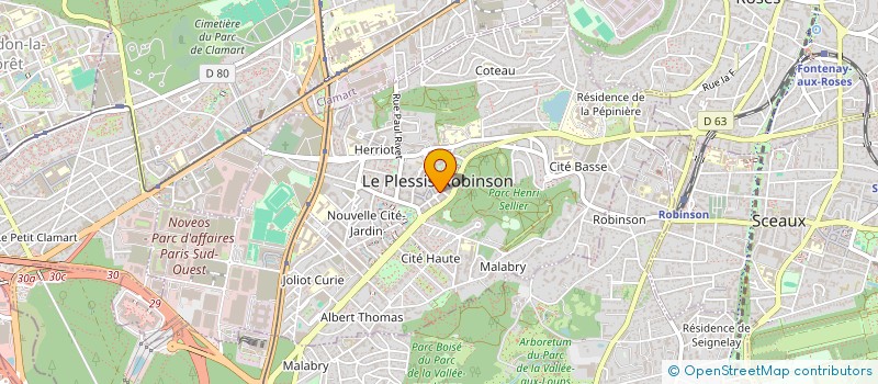 localisation de l'entreprise L'ATELIER FLORISSANT SAS à LE PLESSIS-ROBINSON