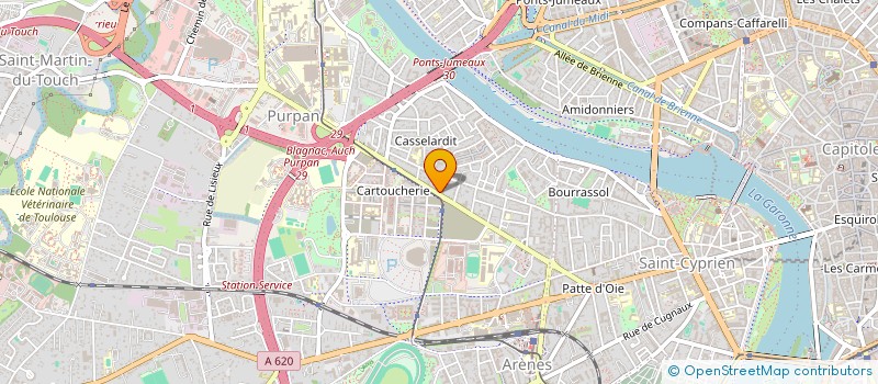 localisation de l'entreprise L ATELIER FLOTTANT à TOULOUSE