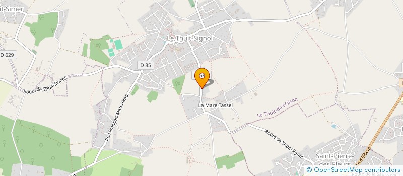 localisation de l'entreprise L'ATELIER G  LE THUIT DE L'OISON