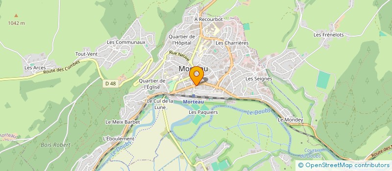 localisation de l'entreprise L'ATELIER GOURMAND  MORTEAU