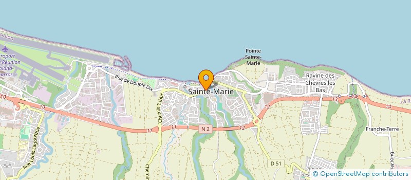 localisation de l'entreprise L'ATELIER GOURMAND à SAINTE-MARIE