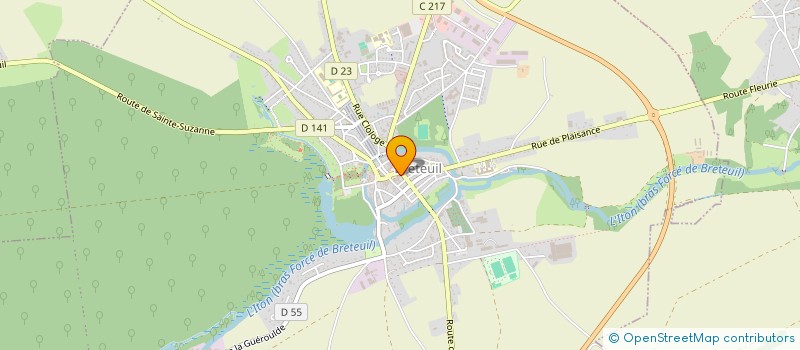 localisation de l'entreprise L'ATELIER GOURMAND à BRETEUIL