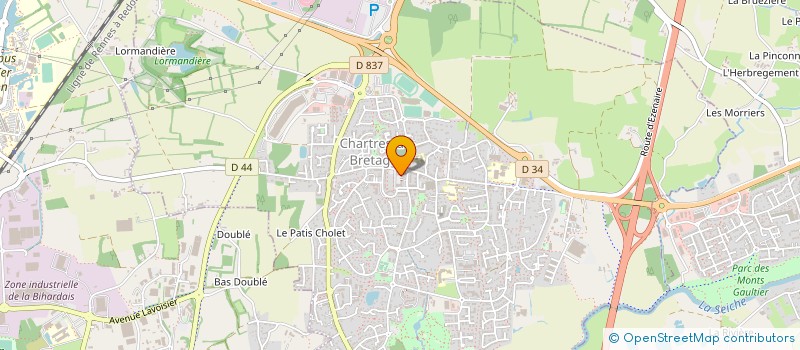 localisation de l'entreprise L'ATELIER GOURMAND à CHARTRES-DE-BRETAGNE