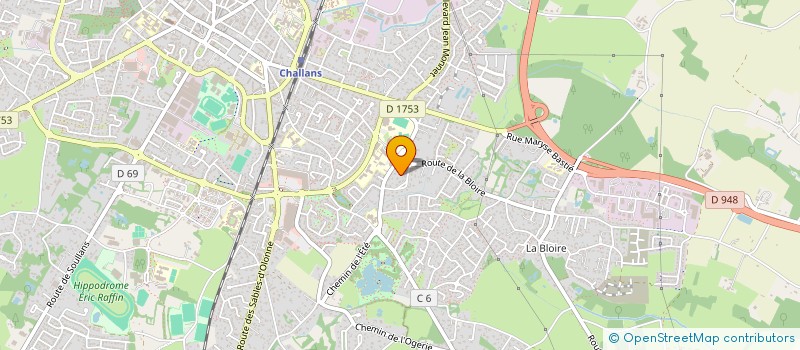 localisation de l'entreprise L ATELIER GRAFIK à CHALLANS