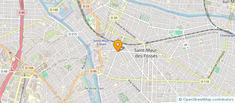 localisation de l'entreprise L'ATELIER GRAPHIC 94 à SAINT-MAUR-DES-FOSSES