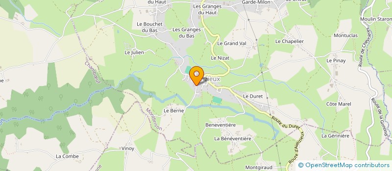 localisation de l'entreprise L'ATELIER GRATALOUP LANCKRIET  AVEIZIEUX