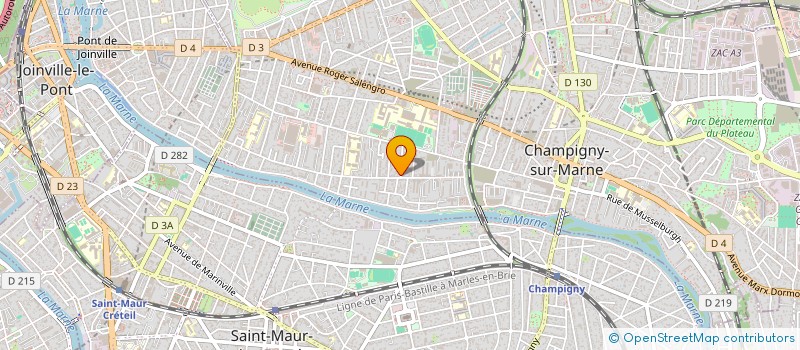 localisation de l'entreprise L'ATELIER GRISON  CHAMPIGNY-SUR-MARNE