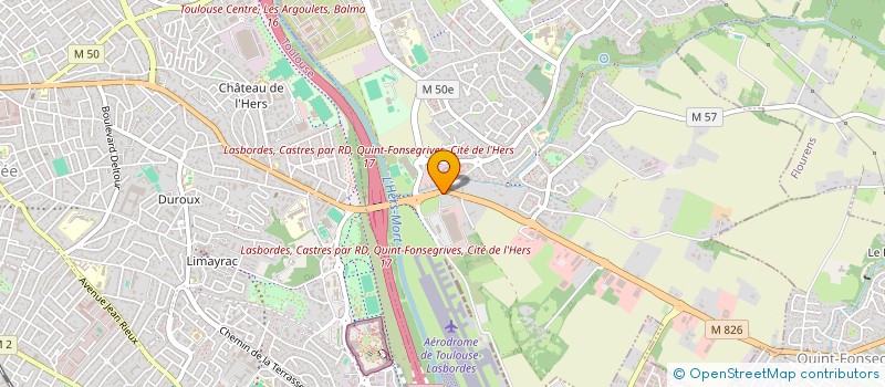 localisation de l'entreprise L'ATELIER HAIR BY ESTELLE  QUINT-FONSEGRIVES