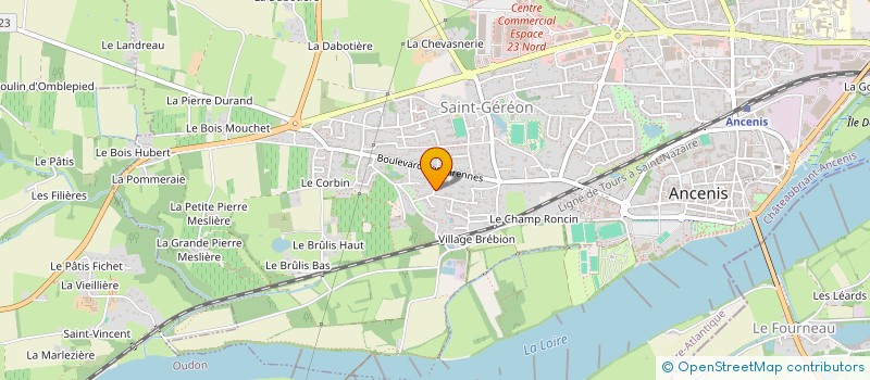 localisation de l'entreprise L'ATELIER HB  ANCENIS-SAINT-GEREON