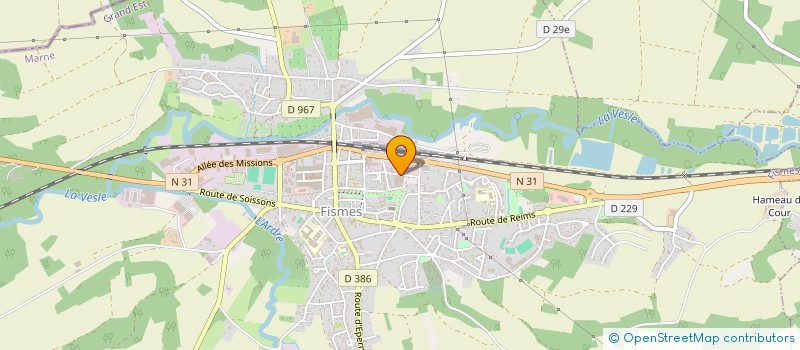 localisation de l'entreprise L'ATELIER HISTORIQUE  FISMES