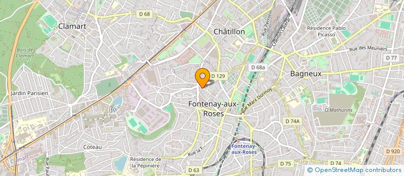 localisation de l'entreprise L'ATELIER IB2C à FONTENAY-AUX-ROSES