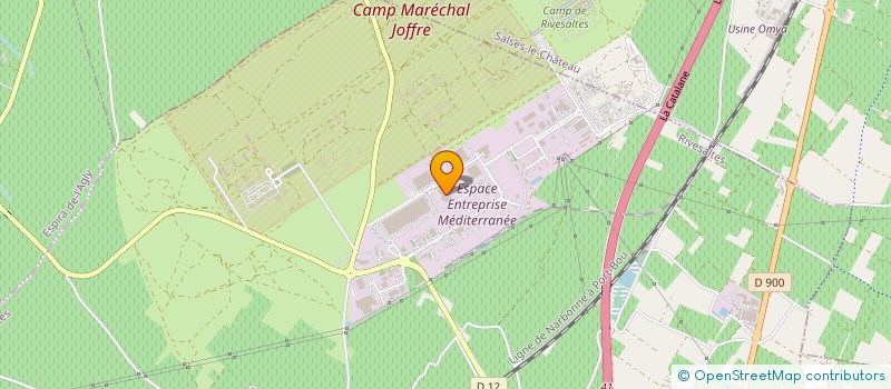 localisation de l'entreprise L'ATELIER INTEGRE  RIVESALTES