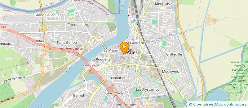 localisation de l'entreprise L'ATELIER JAUNE  ARLES