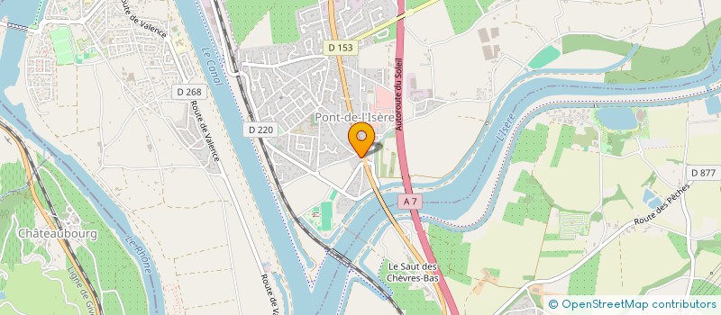 localisation de l'entreprise L'ATELIER JHD  PONT-DE-L'ISERE