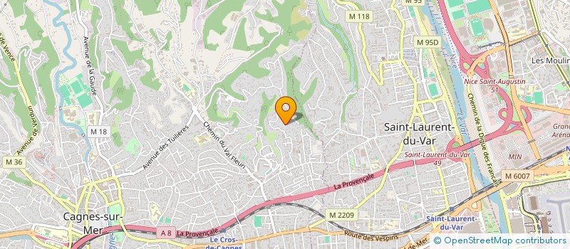 localisation de l'entreprise L'ATELIER K'MU à CAGNES-SUR-MER