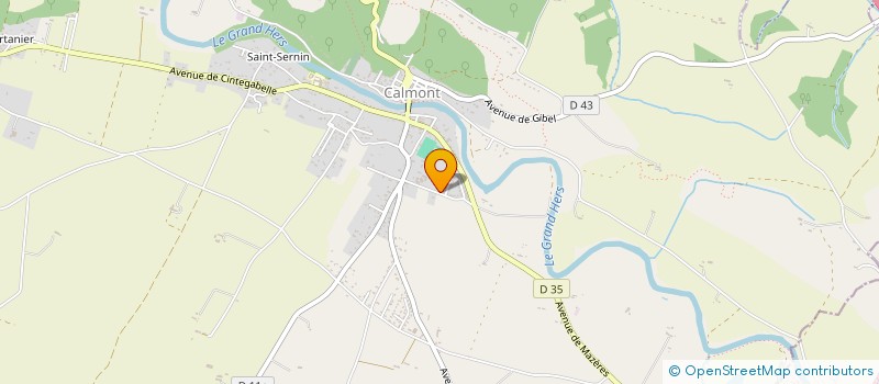 localisation de l'entreprise L'ATELIER & LA BOUSSOLE  CALMONT