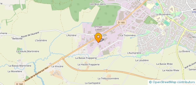 localisation de l'entreprise L'ATELIER LA CHOUETTE  LES HERBIERS