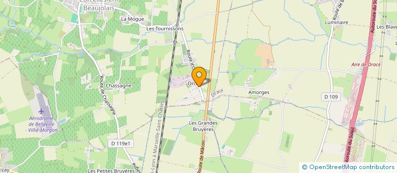 localisation de l'entreprise L'ATELIER LANFRANCHI  CORCELLES-EN-BEAUJOLAIS