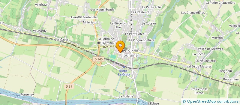 localisation de l'entreprise L'ATELIER LUCAS  LA CROIX-EN-TOURAINE