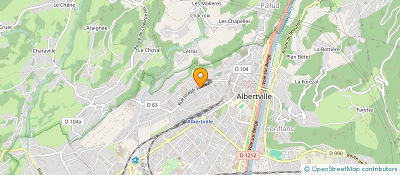 localisation de l'entreprise L'ATELIER M  ALBERTVILLE