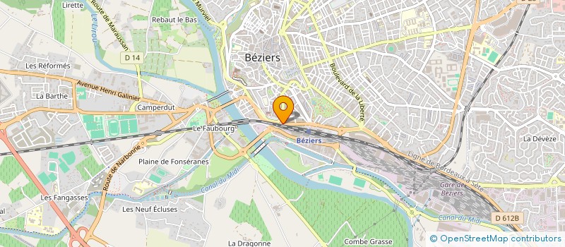 localisation de l'entreprise L'ATELIER M  BEZIERS