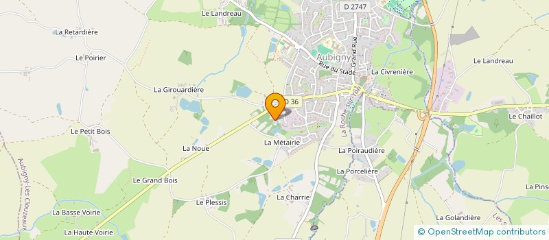 localisation de l'entreprise L'ATELIER M. à AUBIGNY-LES CLOUZEAUX
