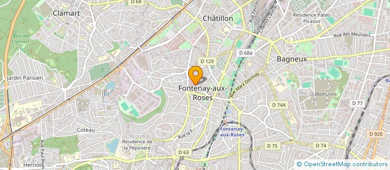 localisation de l'entreprise L'ATELIER M.C.M.E. à FONTENAY-AUX-ROSES