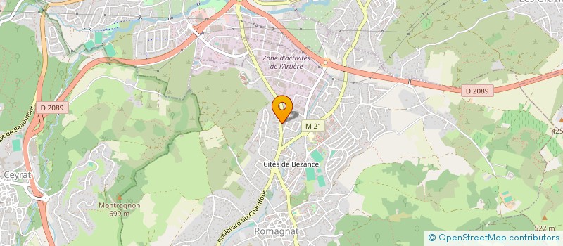 localisation de l'entreprise L'ATELIER MECANIQUE GAYON  ROMAGNAT