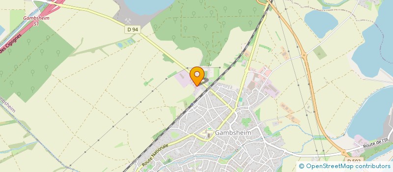 localisation de l'entreprise L'ATELIER MEDIA  GAMBSHEIM