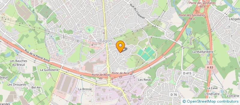 localisation de l'entreprise L ATELIER MENUISIERE  REZE