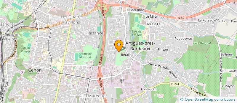 localisation de l'entreprise L ATELIER MOBILE à ARTIGUES-PRES-BORDEAUX