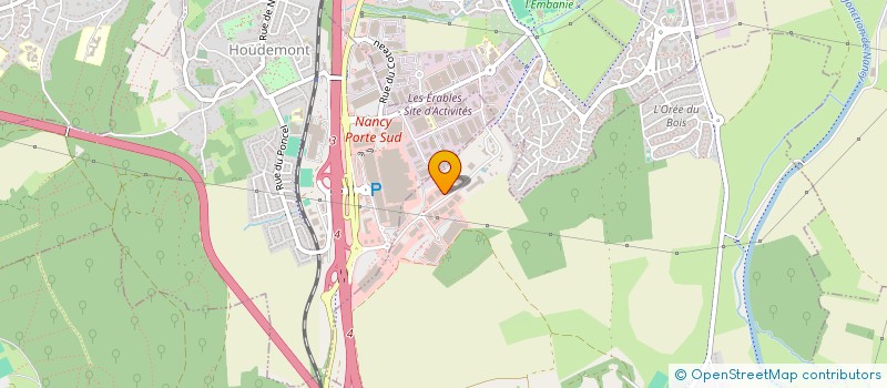 localisation de l'entreprise L'ATELIER MODERNE  FLEVILLE-DEVANT-NANCY