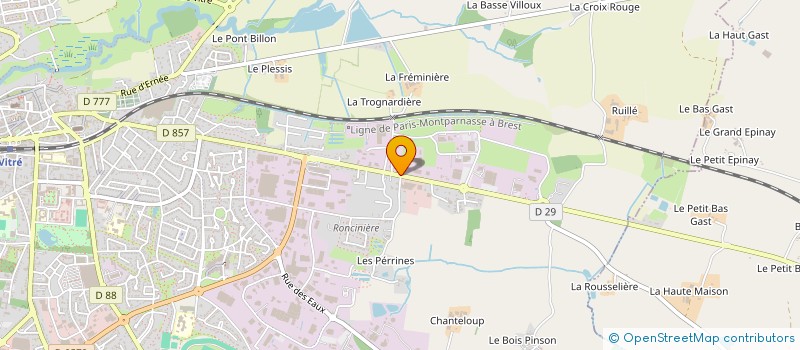 localisation de l'entreprise L'ATELIER MONREAL  VITRE