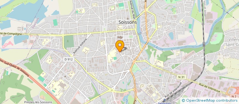 localisation de l'entreprise L'ATELIER MONTESSORI à SOISSONS