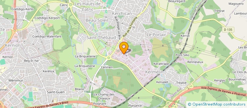 localisation de l'entreprise L'ATELIER MORBIHANNAIS  SAINT-AVE