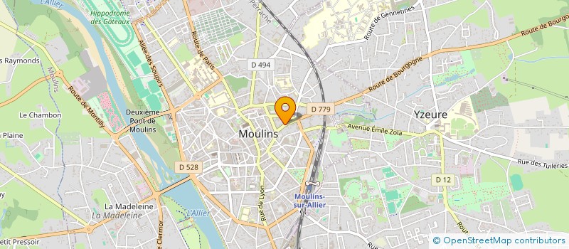 localisation de l'entreprise L'ATELIER MOULINOIS  MOULINS