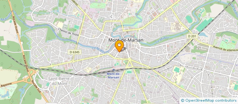 localisation de l'entreprise L'ATELIER MUSICAL  MONT-DE-MARSAN