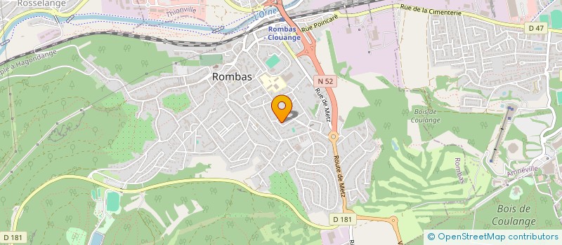 localisation de l'entreprise L'ATELIER MUSIQUE ET DANSE  ROMBAS