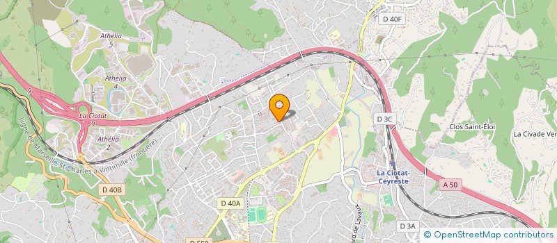 localisation de l'entreprise L'ATELIER NATURO'GAIA  LA CIOTAT