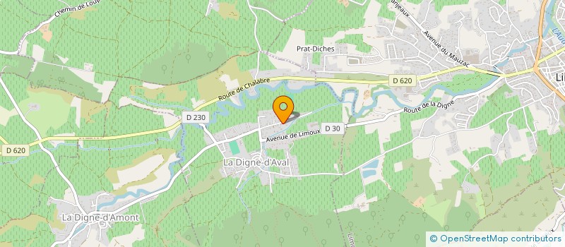 localisation de l'entreprise L'ATELIER NUMERIQUE à LA DIGNE D AVAL