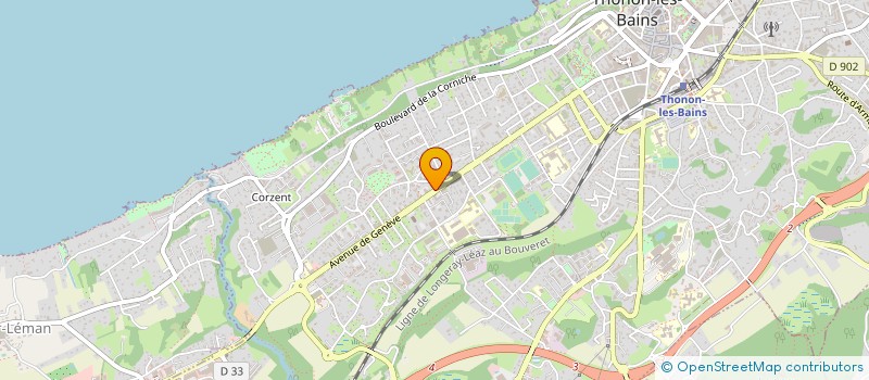 localisation de l'entreprise L'ATELIER ONDINE à THONON-LES-BAINS