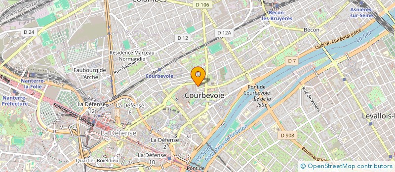 localisation de l'entreprise L'ATELIER OUVERT à COURBEVOIE